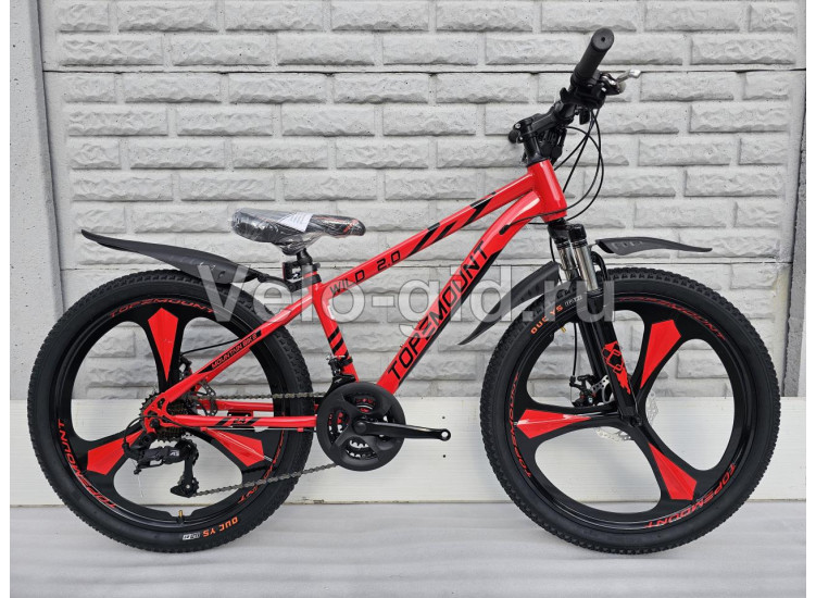 Велосипед Topemount Wild 24 Красный